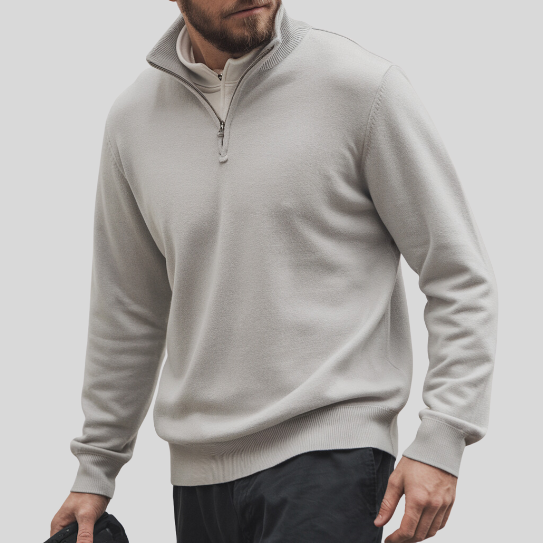 MIROVA™ | Maglione classico con mezza zip