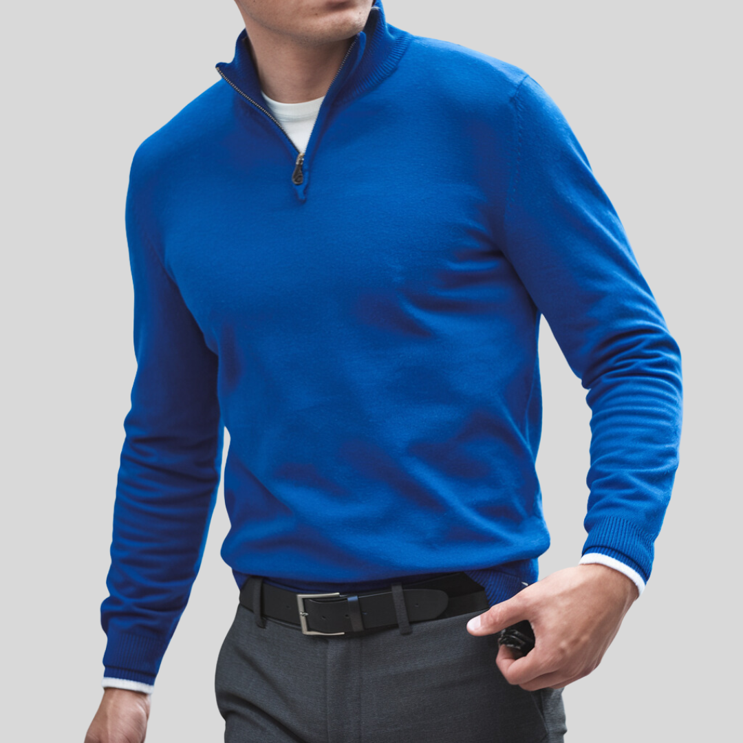 MIROVA™ | Maglione classico con mezza zip