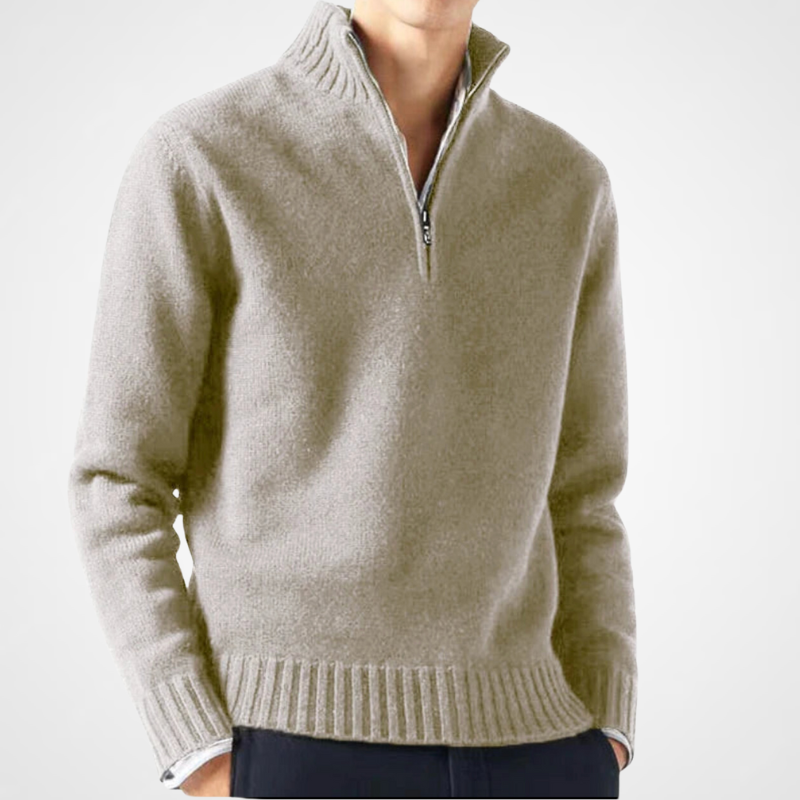 MIROVA™ | Maglione a mezza zip in cashmere