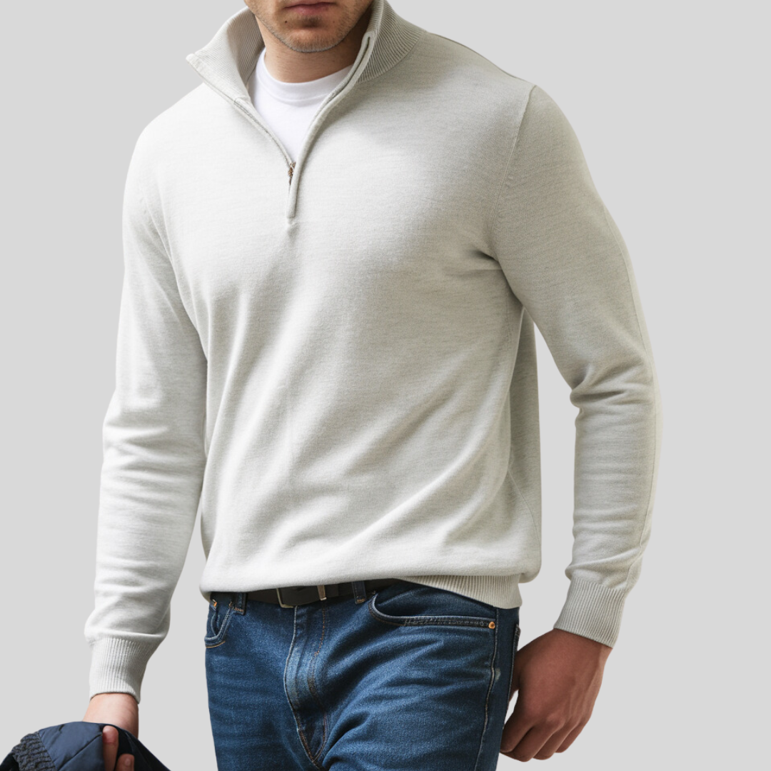 MIROVA™ | Maglione classico con mezza zip