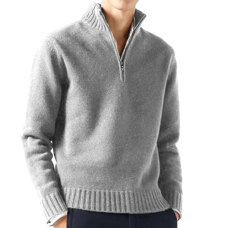 MIROVA™ | Maglione a mezza zip in cashmere