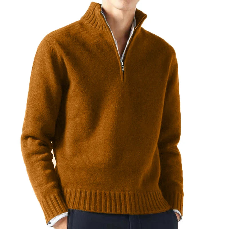 MIROVA™ | Maglione a mezza zip in cashmere