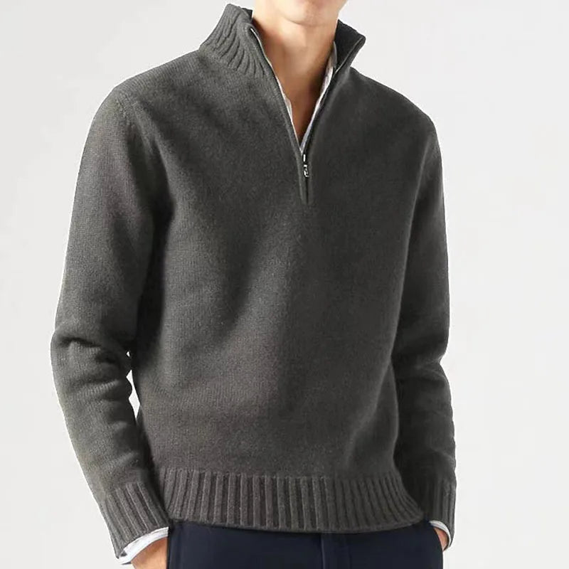 MIROVA™ | Maglione a mezza zip in cashmere